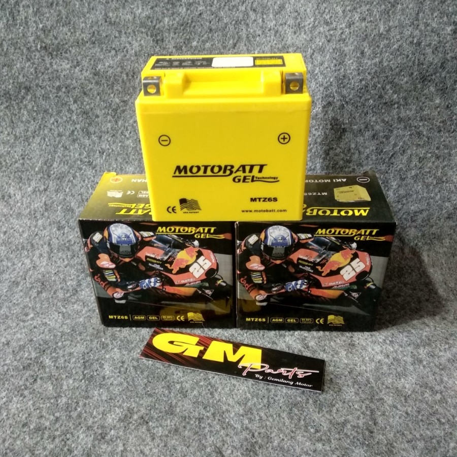 Jual AKI KERING MOTOR KTM 500 EXC Six Days MOTOBATT GEL MTZ6S - 5Ah