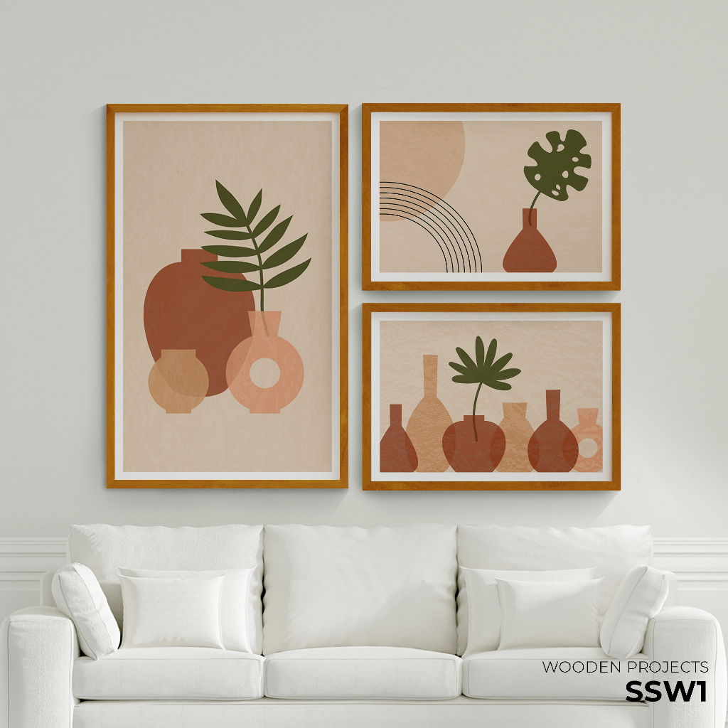 Jual Wooden Projects Set Wall Decor Jumbo Exclusive Premium Frame Kayu ...