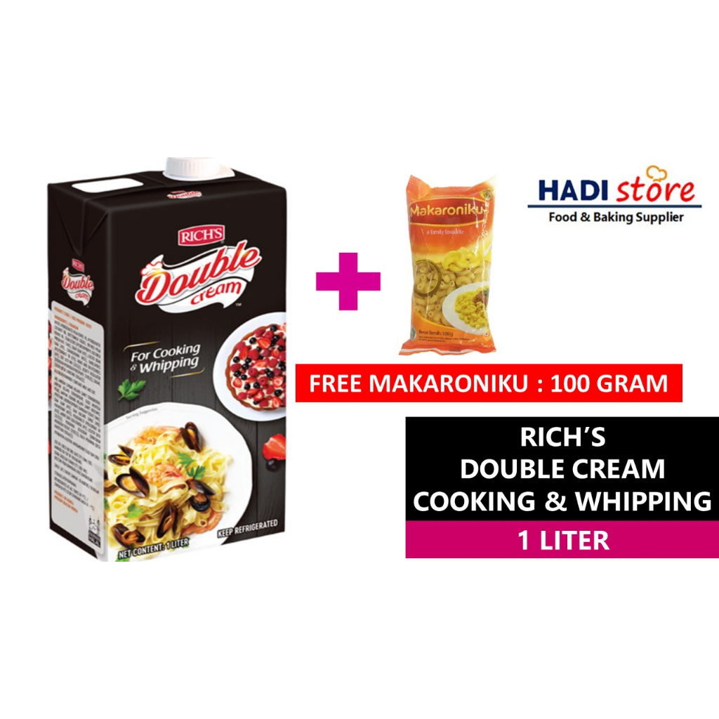 Jual RICH'S RICHS RICH DOUBLE CREAM WHIPPING COOKING 1 LITER Shopee