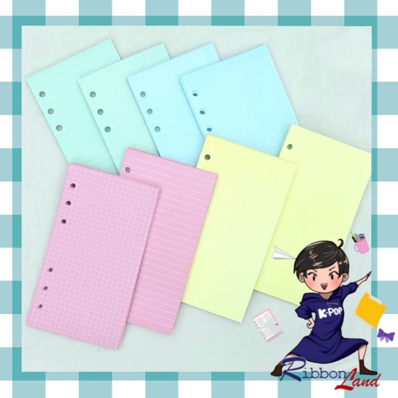 Jual (20 Lembar) A6 Kertas Refill Tulis Berwarna | Shopee Indonesia