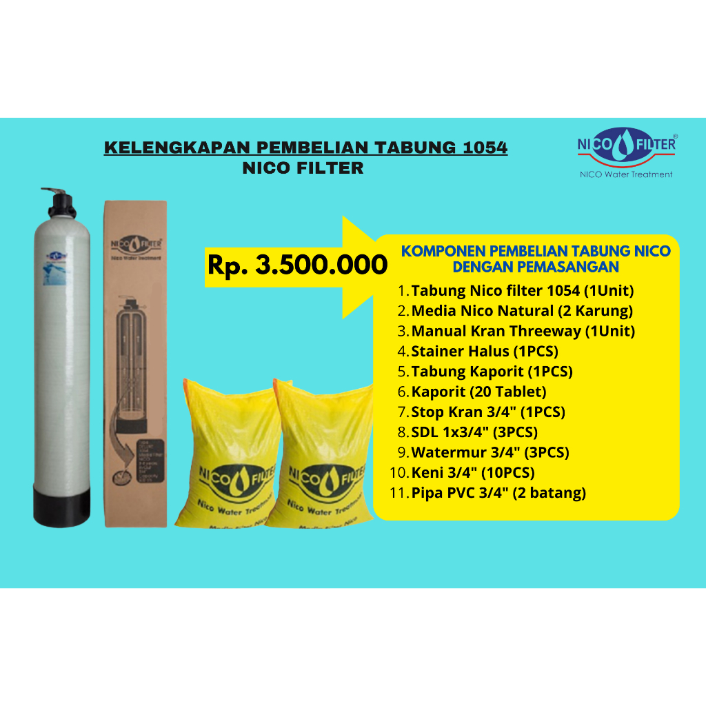 Jual filter air nico Shopee Indonesia