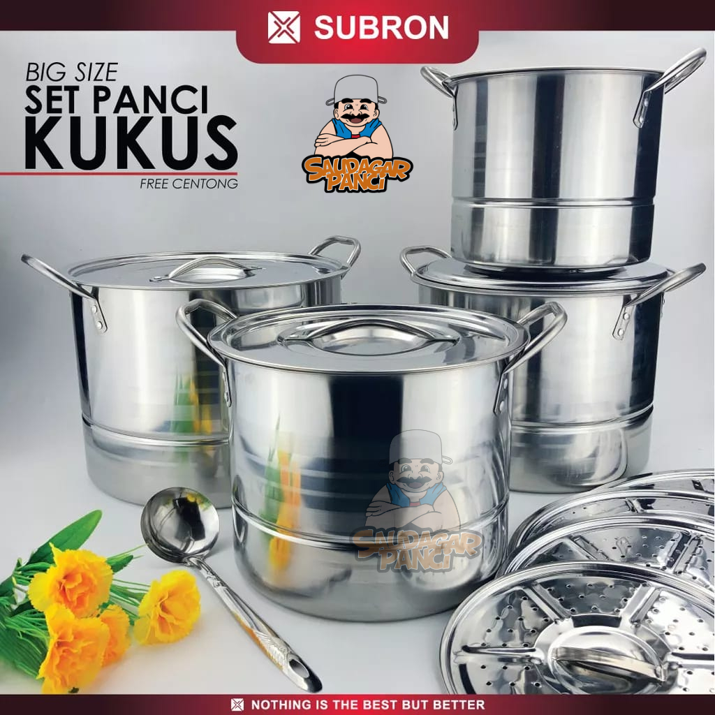 Jual SUBRON SET STOCK POT 4in1 atau Panci Kukus | Shopee Indonesia