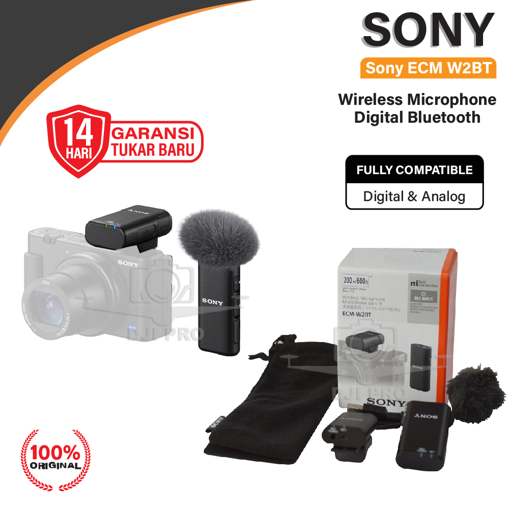 Jual Sony ECM W2BT Wireless Microphone Digital Bluetooth ECMW2BT ...