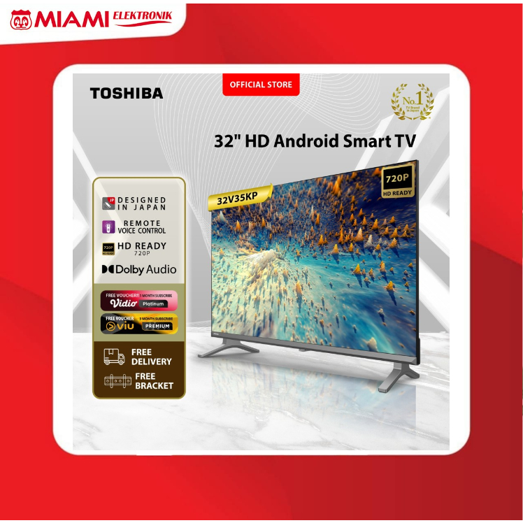 Jual Toshiba 32V35KP LED TV - HD Smart Android 32" [FREE BRACKET ...