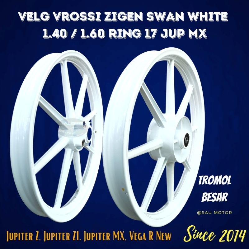 Jual Velg Rossi Palang 8 Putih Jupiter Mx Old 140/160-17 Tromol Besar