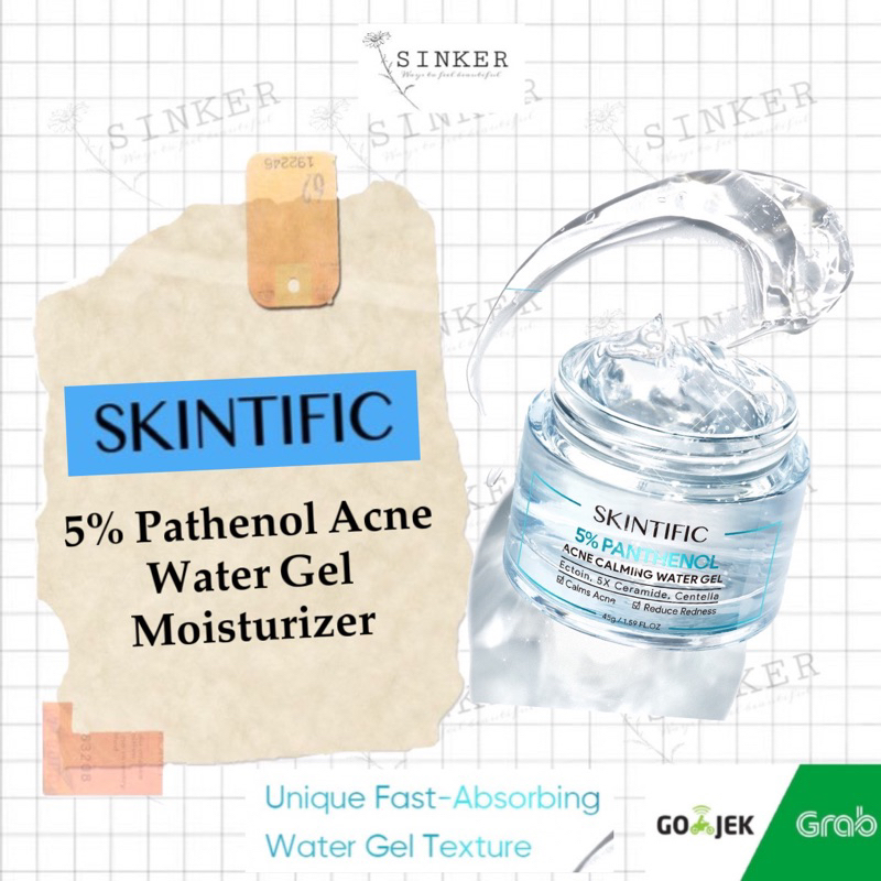 Jual Skintific 5 Panthenol Acne Calming Water Gel Moisturizer 45g Shopee Indonesia 