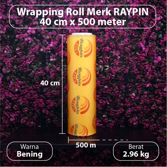 Jual Plastik Wrapping RAYPIN 40cm x 500m Plastic Wraping Cling Wrap 40 ...