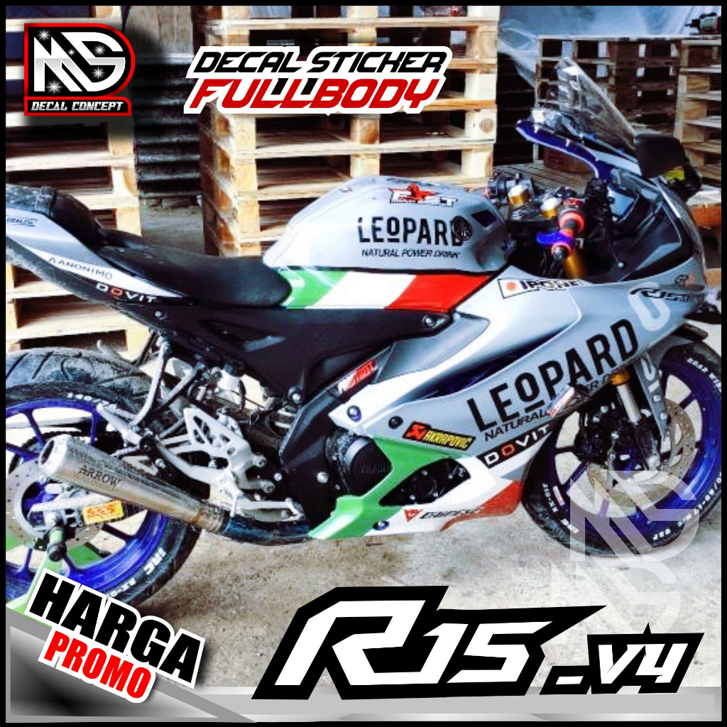 Jual BISA COD Decal Stiker R15 V4 Full Body Stiker Decal Striping ...