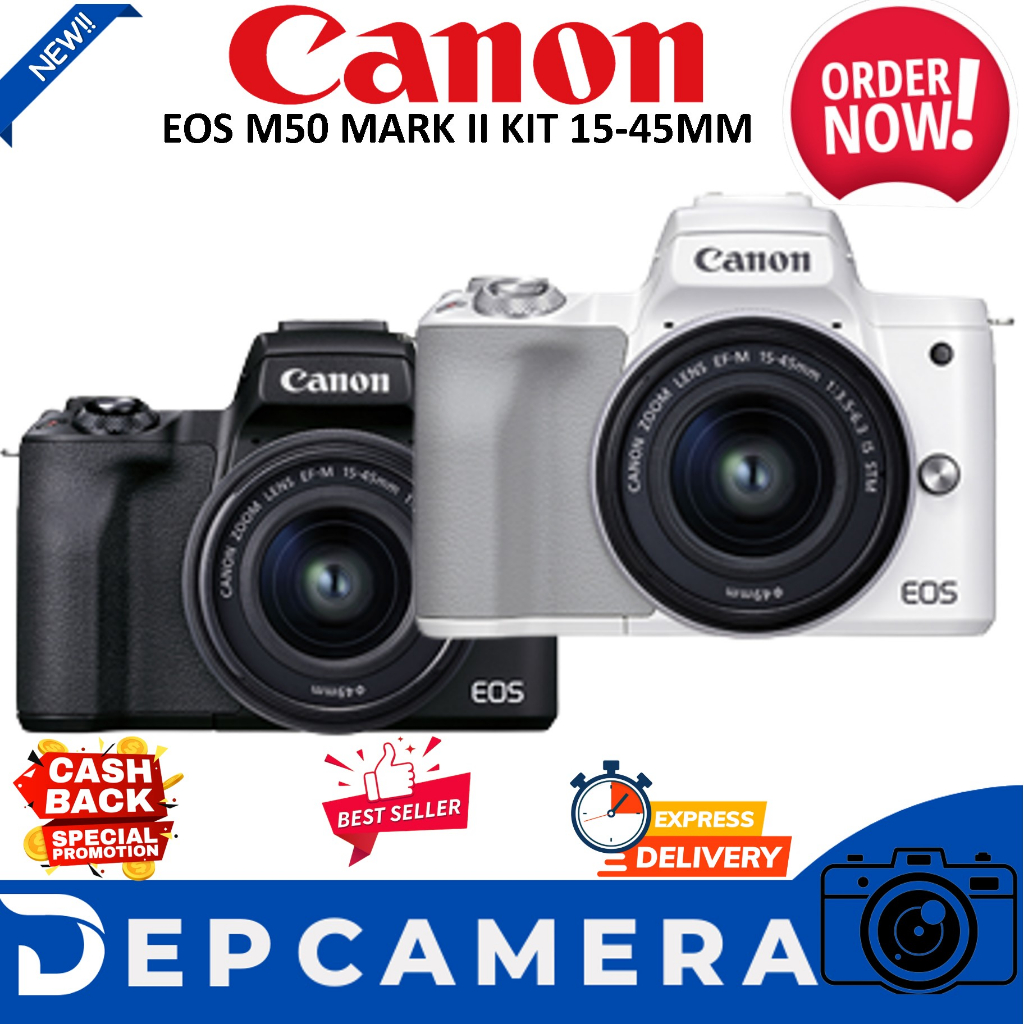 Jual Canon EOS M50 Mark II Kit 15-45mm Shopee Indonesia