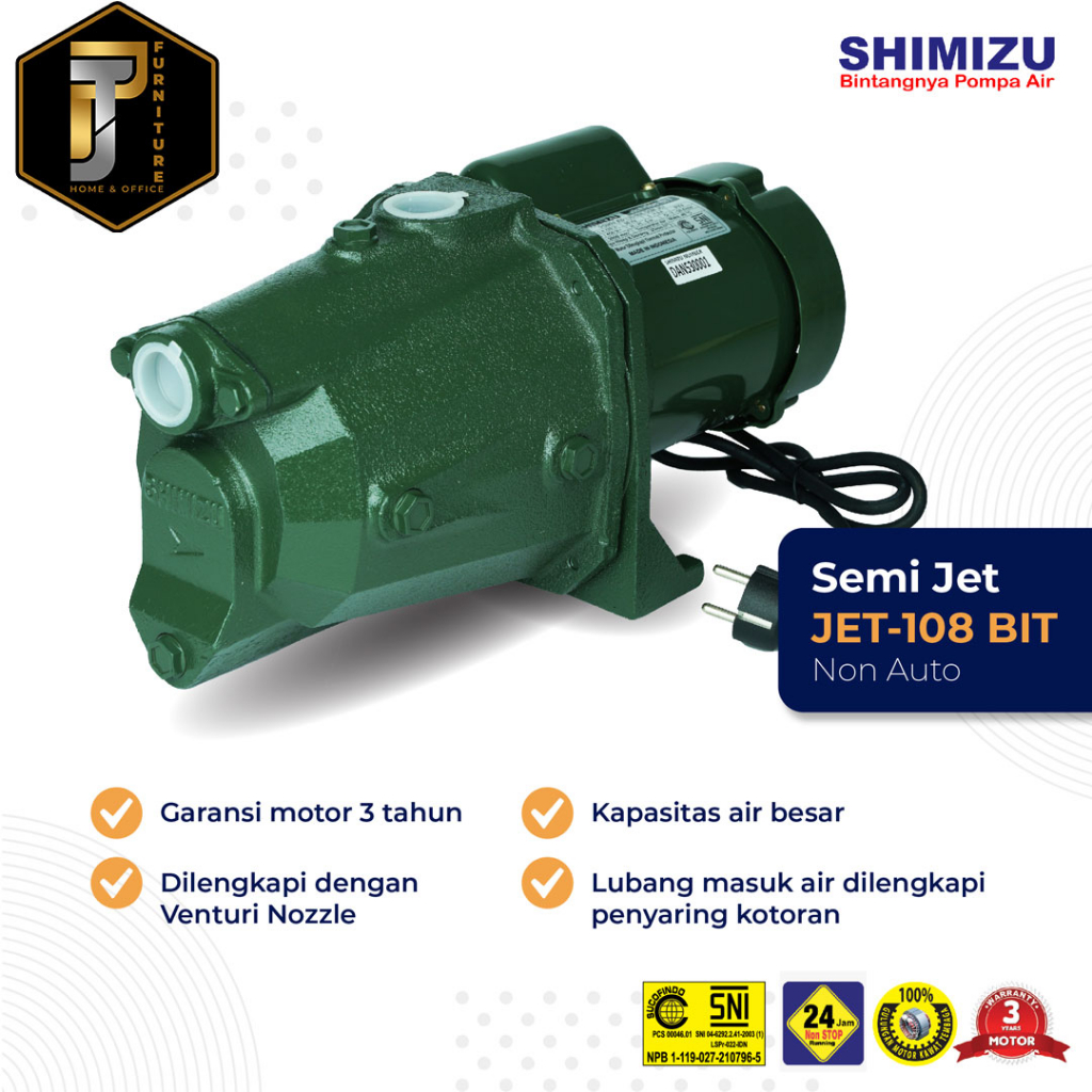 Jual Pompa Air Shimizu - Pompa Air JET-108 BIT Murah Pontianak | Shopee