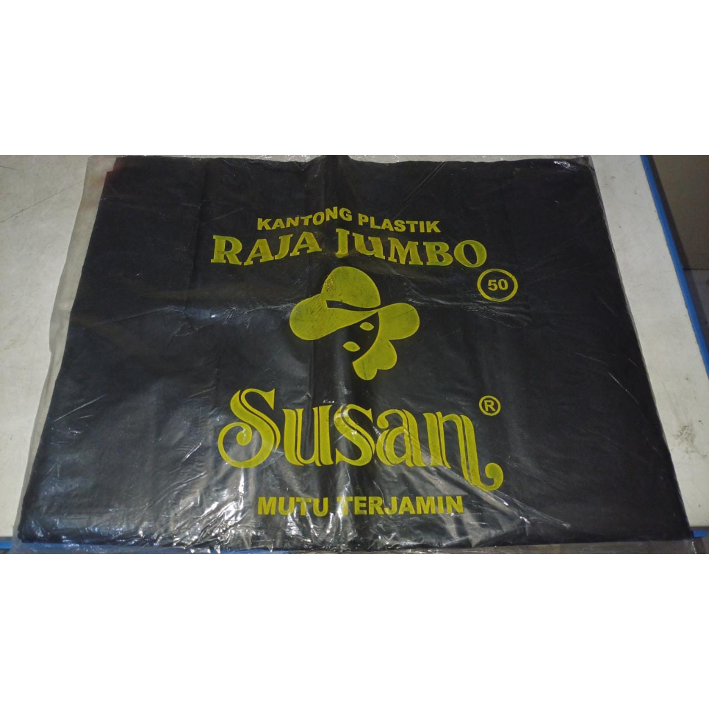 Jual Kantong Plastik Kresek Hd Raja Jumbo Uk 50 Susan Hitam Isi 20 Lembar Shopee Indonesia 8452