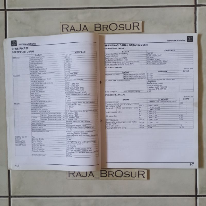 Jual Buku pedoman reparasi/Manual book Honda Vario 125 Vario125 CBS/ISS ...