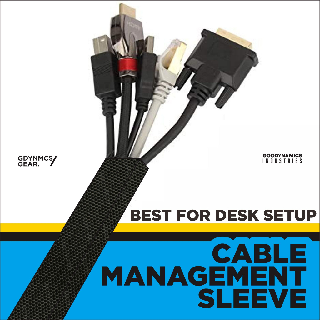 Jual cable management sleeve cord holder pembungkus kabel perapi kabel