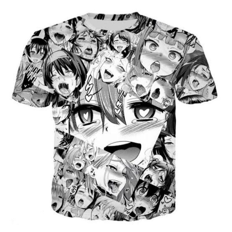 Jual Kaos Ahegao Anime Manga Shopee Indonesia