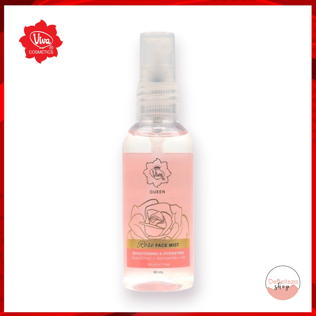 Jual Viva Queen Rose Face Mist with Rose Extract, Niacinamide, Collagen