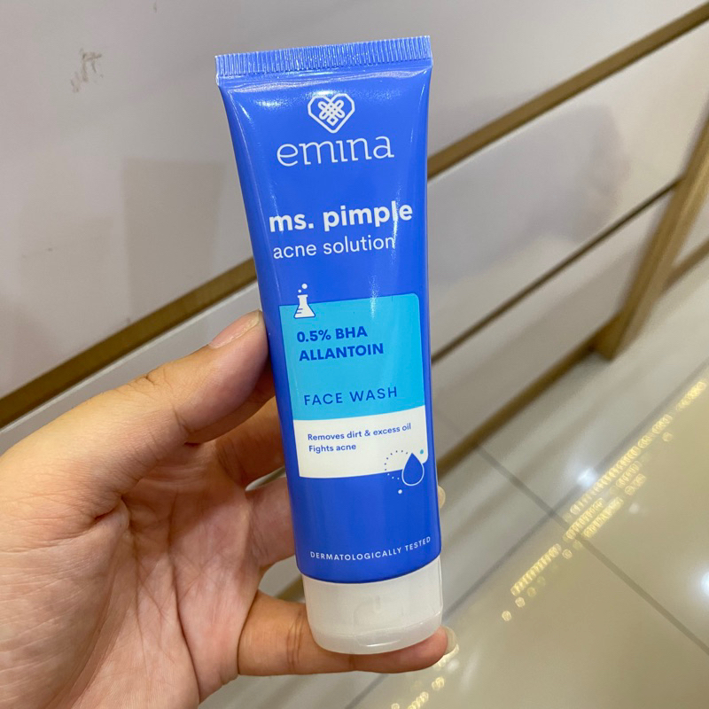 Jual Emina ms Pimple Acne Solution Face Wash 50ml Shopee Indonesia