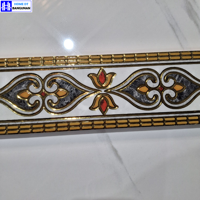 Jual List plin keramik dinding 10x60cm (033 brown) | Shopee Indonesia