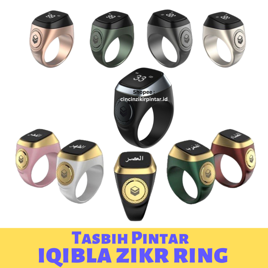 Jual Cincin Tasbih Zikr Ring iQibla Tasbih Digital Premium Tasbih