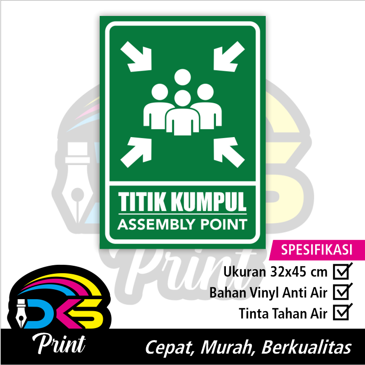 Jual Stiker Titik Kumpul / Assembly Point | Shopee Indonesia