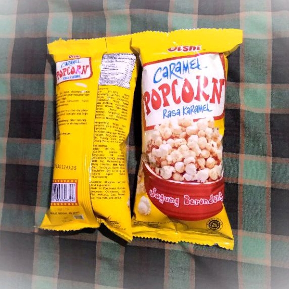 Jual Popcorn Oishi Rasa Karamel 20g isi 10 pcs | Shopee Indonesia