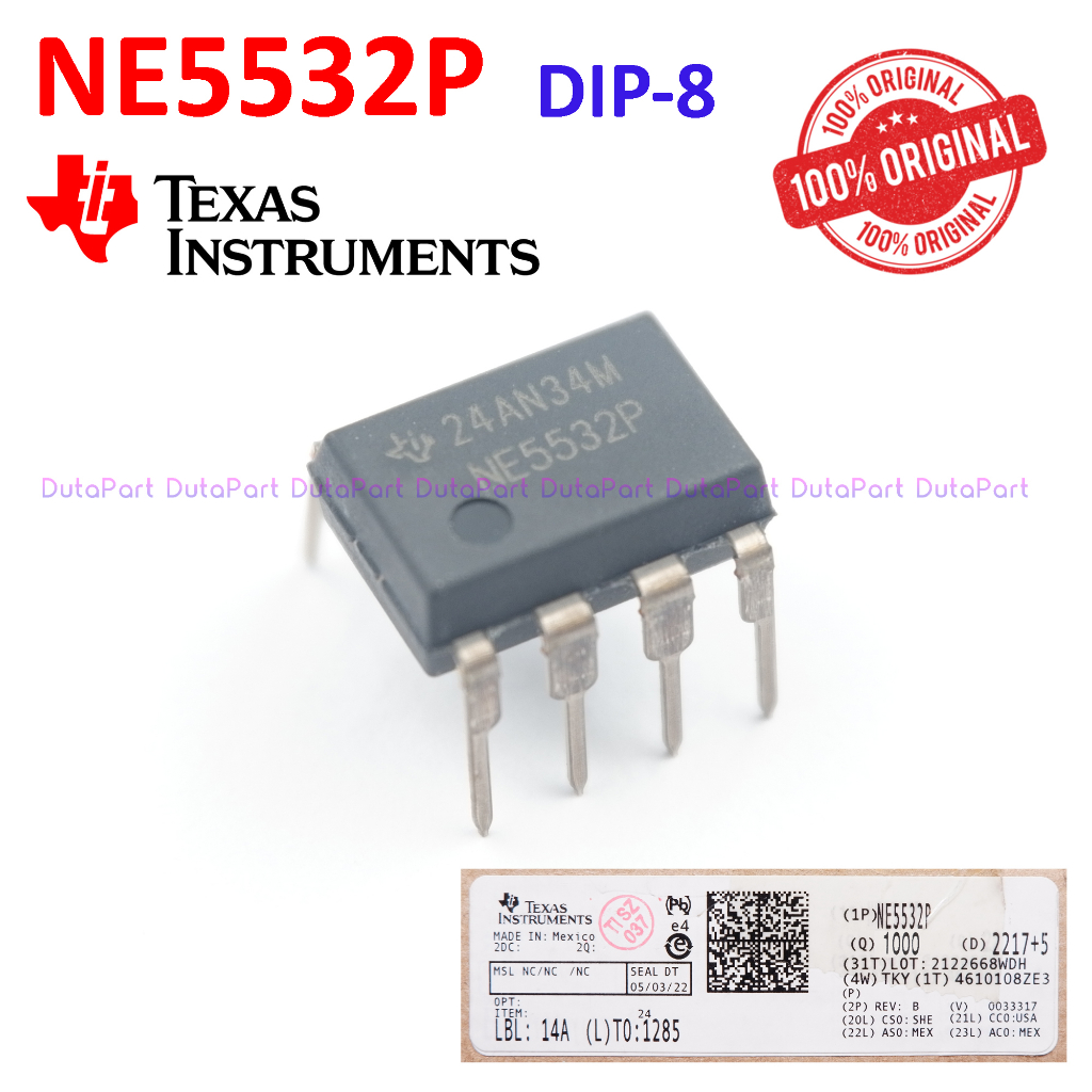 Jual NE5532P NE5532 ORIGINAL TEXAS INSTRUMENTS NE 5532 ORI Op Amps DIP