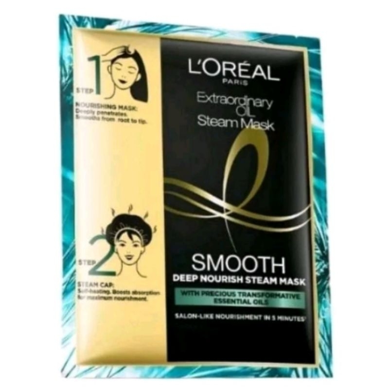 Jual LOREAL Extraordinary Oil Steam Mask - Smooth Deep Nourish | Shopee ...