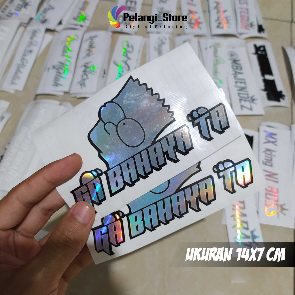 Jual STICKER STIKER CUTTING VIRAL GA BAHAYA TA? TERMURAH SATU HARI JADI ...