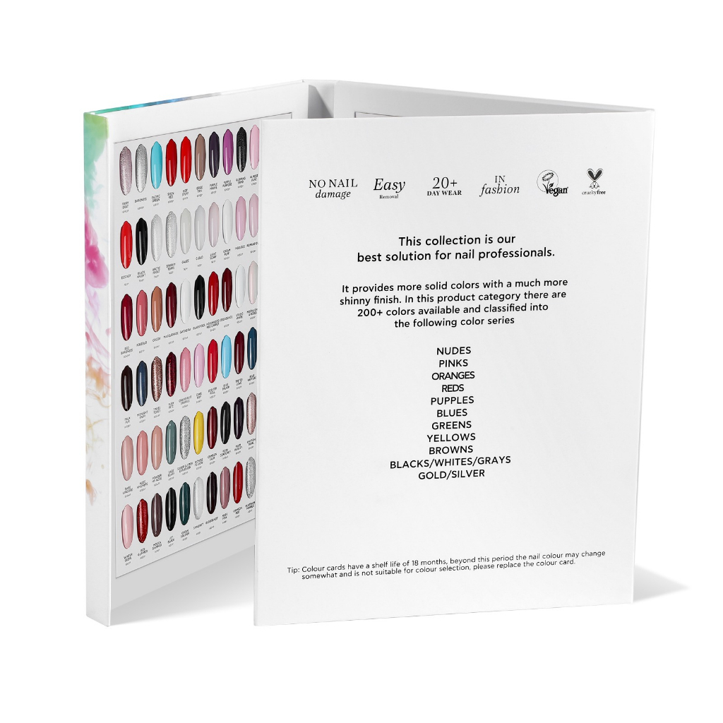 Jual BLUESKY COLOR CHART BOOK CONTOH WARNA GELPOLISH BAGAN BINGKAI BUKU