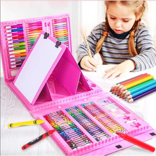 MM - art set crayon 168pcs pensil warna super Mega art set anak anak  lukisan stationery melukis / crayon Art set isi 168 pcs spidol crayon /  pensil set menggambar