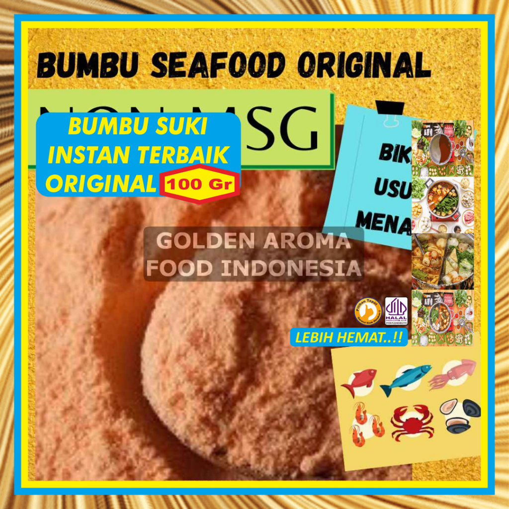 Jual Bumbu Hotpot Instan Seafood Original Non Msg 100gr Sample Seafood