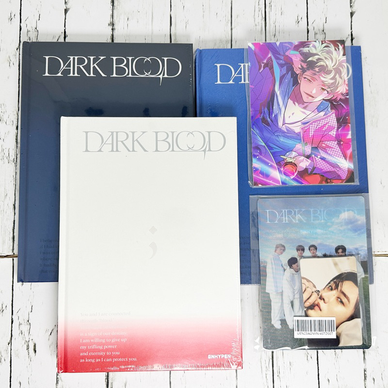 ENHYPEN DARK BLOOD Photobook Versione Standard (Nuovo Sigillato) | Libro Fotografico + CD + Poster