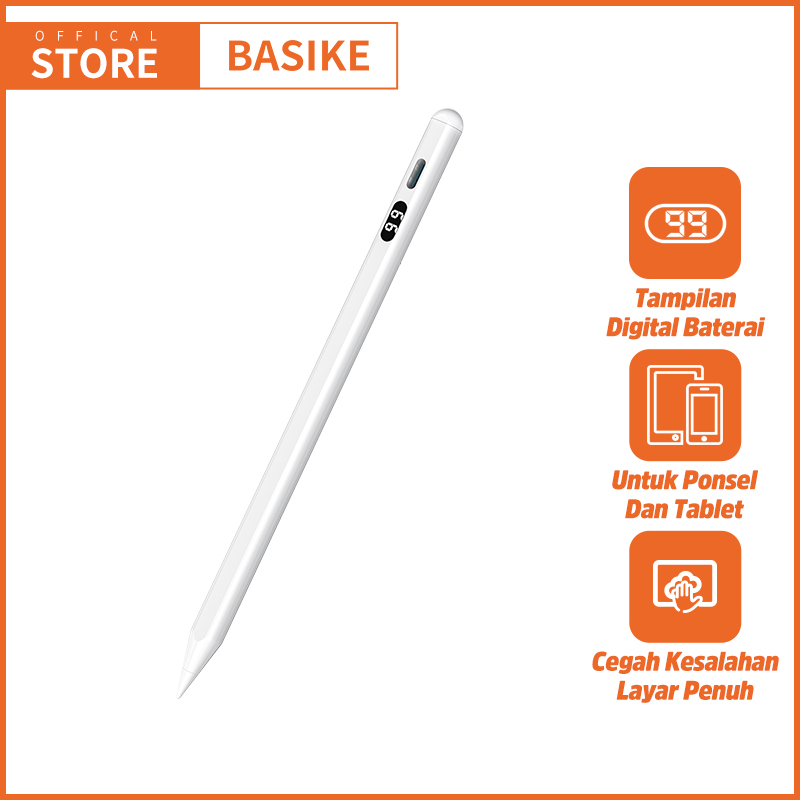 Jual BASIKE Stylus Pen Universal Digital Power Display for iPad / Tab