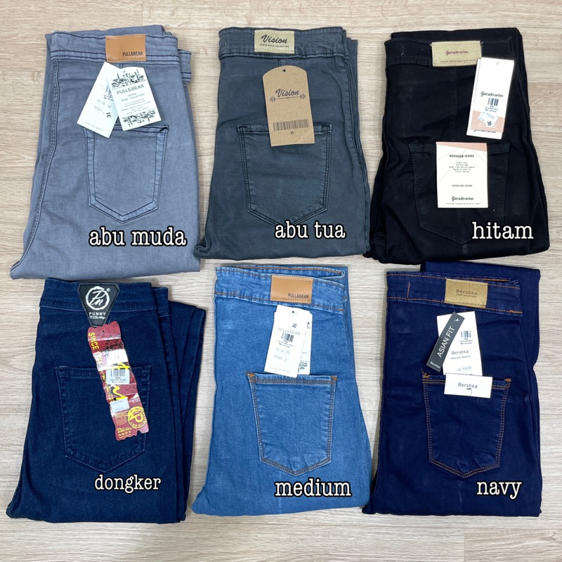 Celana panjang pincil HighWaist || Skinny jeans Stradivarius dkk