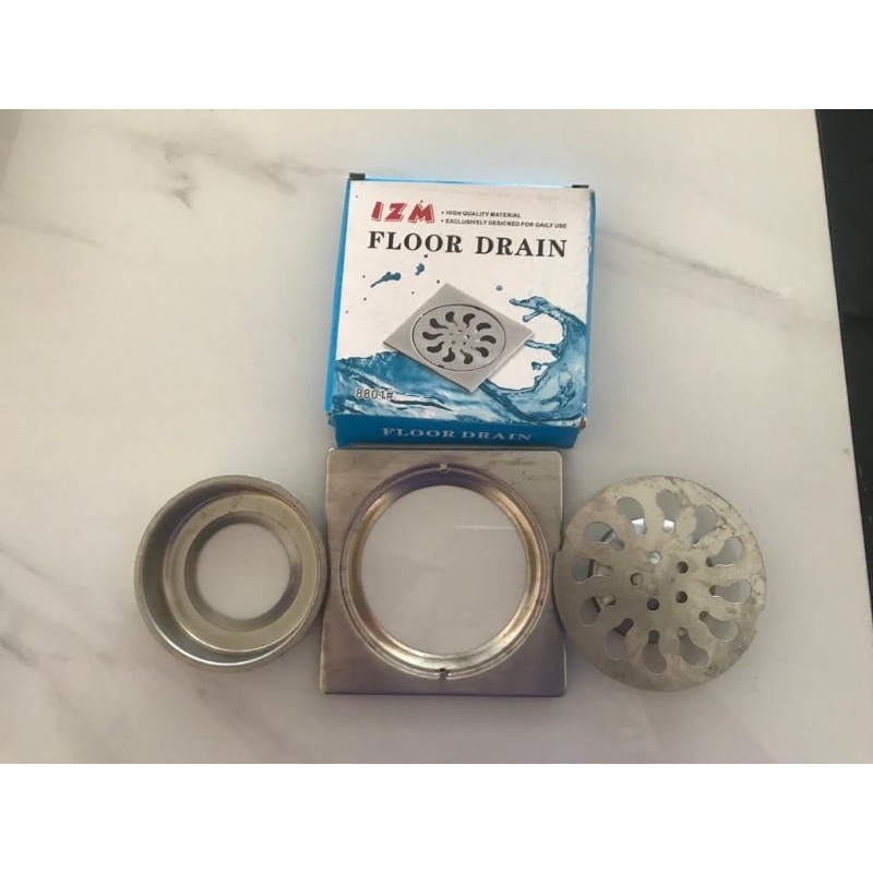 Jual FLOOR DRAIN / SARINGAN KAMAR MANDI / GOT AIR STAINLES BAGUS 4 INCH ...