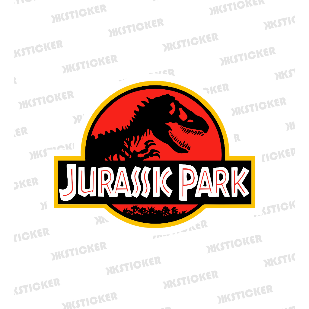 Jual Sticker Jurassic Park Stiker Vinyl Anti Air Laminasi Shopee Indonesia