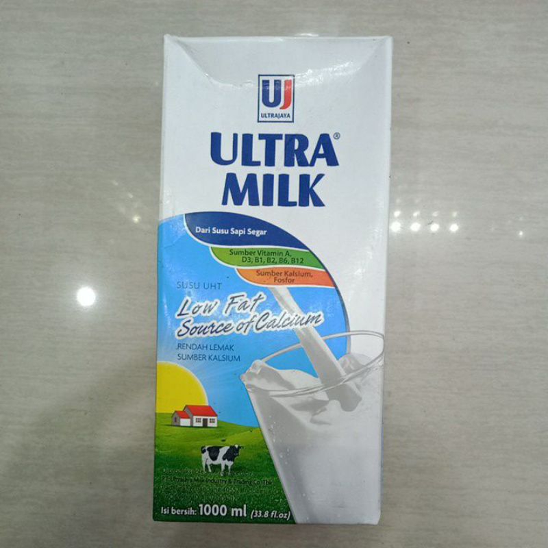 Jual Ultra Milk Low Fat 1 Liter Shopee Indonesia