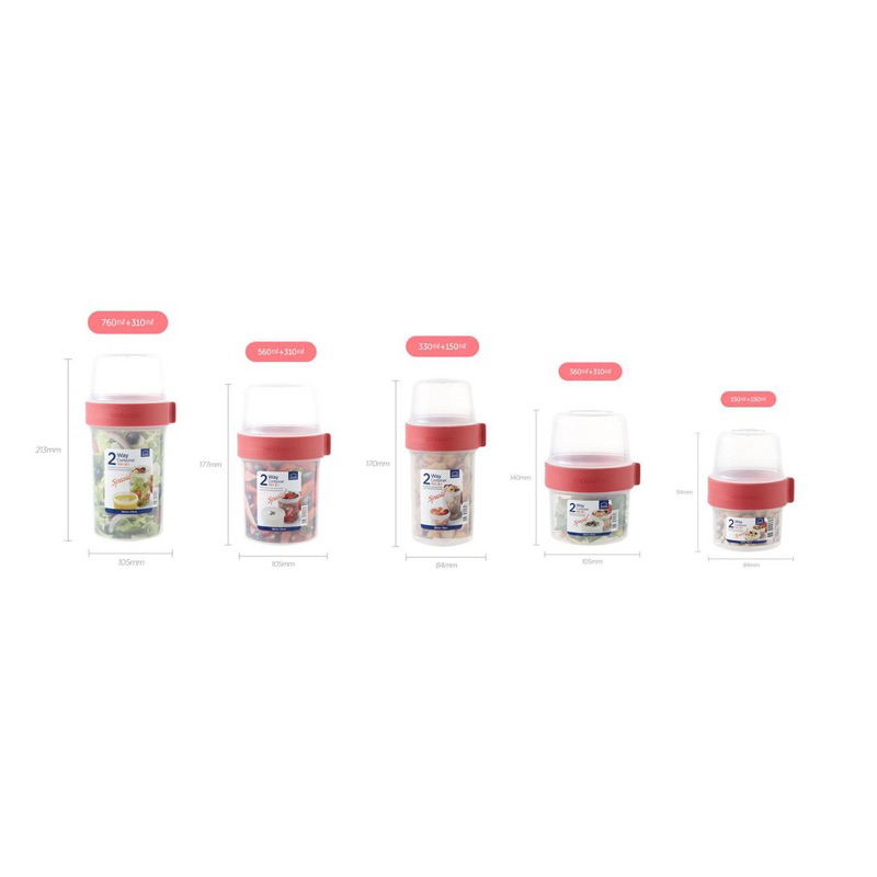 Jual Lock & Lock Two Way Food Container Wadah Tempat Makan Dua Sisi ...