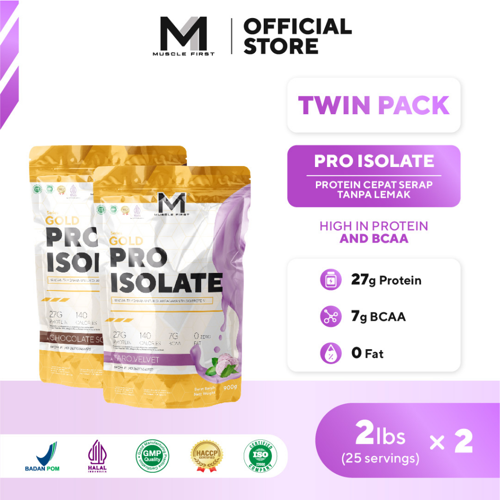 Jual [BUNDLE] MUSCLE FIRST Pro Isolate 2lbs X2pcs - Suplemen Fitness ...