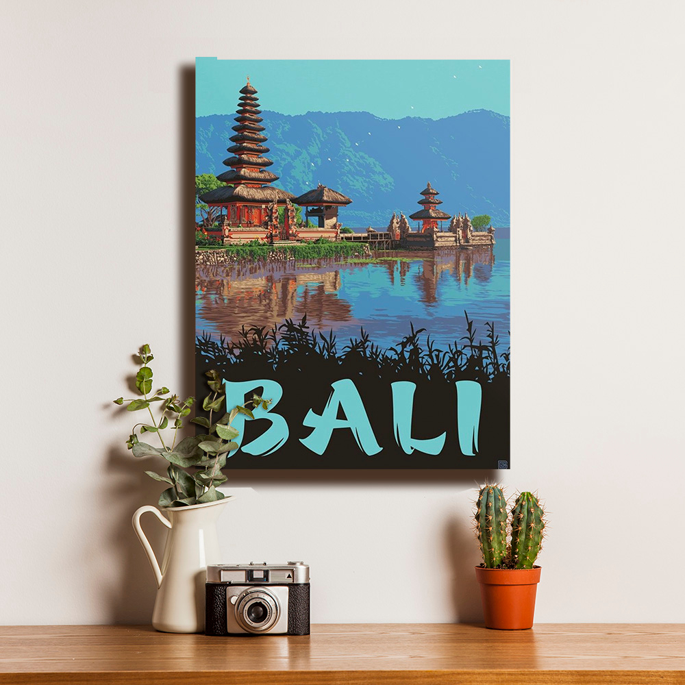 Jual Poster Destinasi Wisata BALI Denpasar Travel 7 - Dekorasi Hiasan