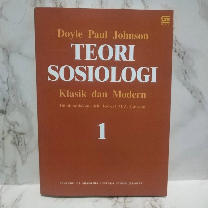 Jual TEORI SOSIOLOGI Klasik Dan Modern Jilid 1 - Doyle Paul Johnson ...