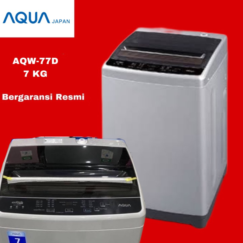 Jual Mesin Cuci 1 Tabung AQUA AQW-77D Top Loading 7 Kg (Free Ongkir ...