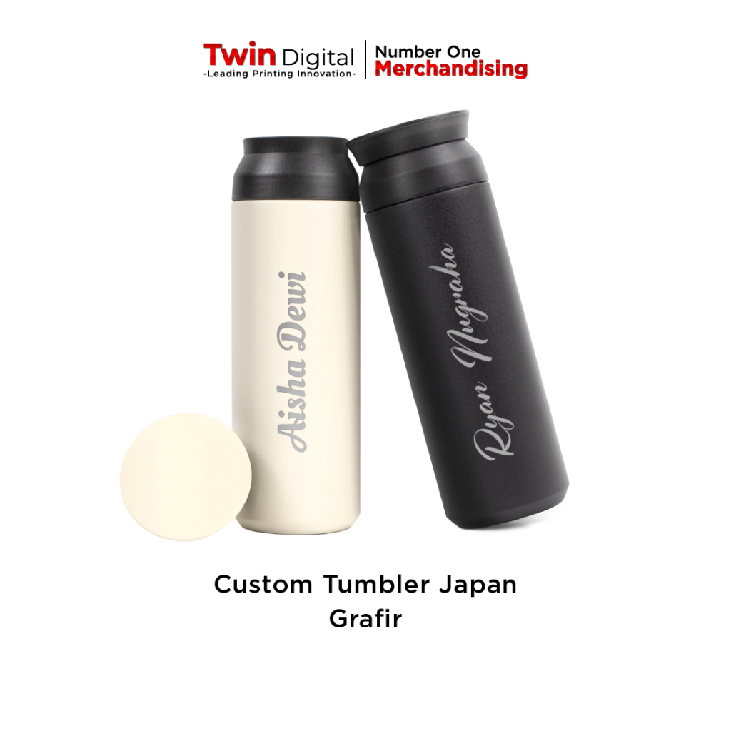 Jual Twindigital Tumbler Termos Stainless Japan 500ml Botol Minum Custom Grafir Japan Grafir 1063