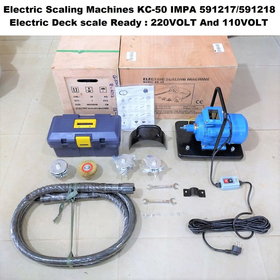 Jual Electric Scaling Machines KC50 IMPA 591217/591218 Electric Deck scale mesin scaling