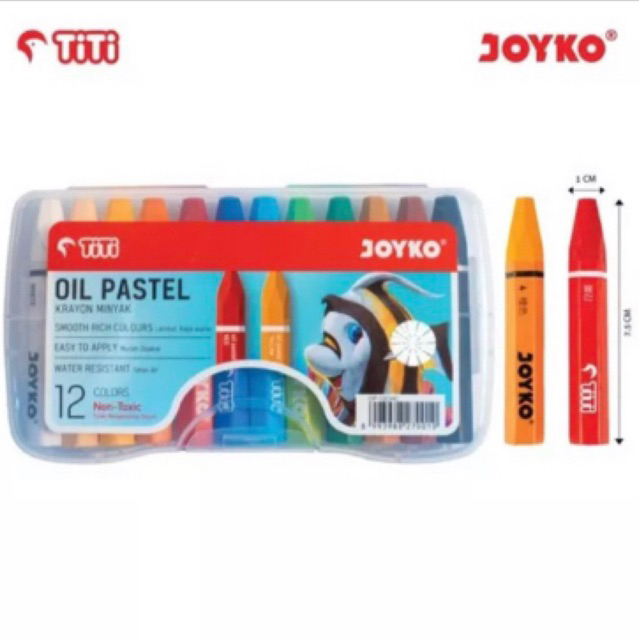 Jual Crayon Oil Pastel Joyko 12w Shopee Indonesia