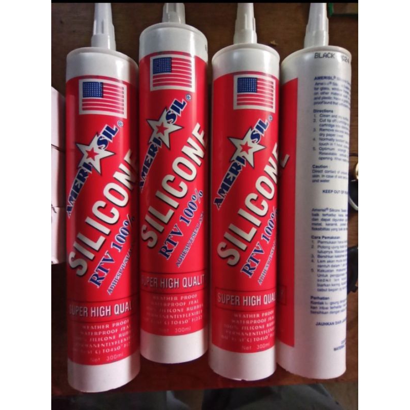Jual SILICONE RTV 100℅/Lem Amerisil Silicone 300ml | Shopee Indonesia