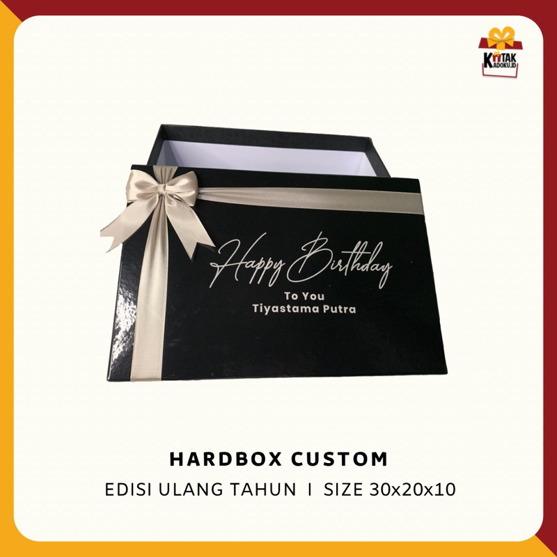 Jual Hardbox Kotak Kado Birthday Box Tbox Hardbox Box Ulang Tahun Box Kancing Pita