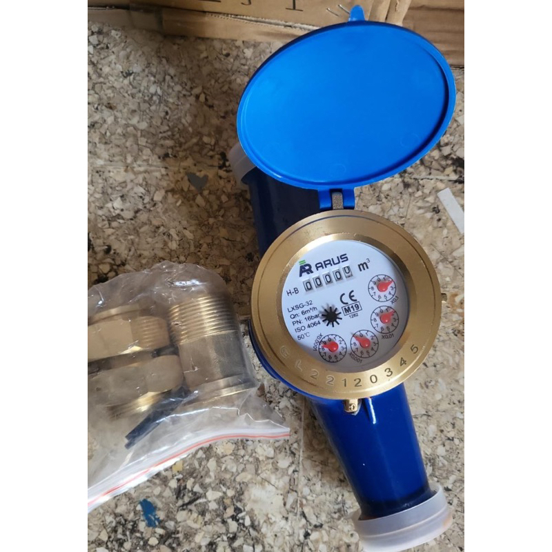 Jual Meteran Air ARUS / Water Meter 1-1/4 Inchi LXSG-32E | Shopee Indonesia