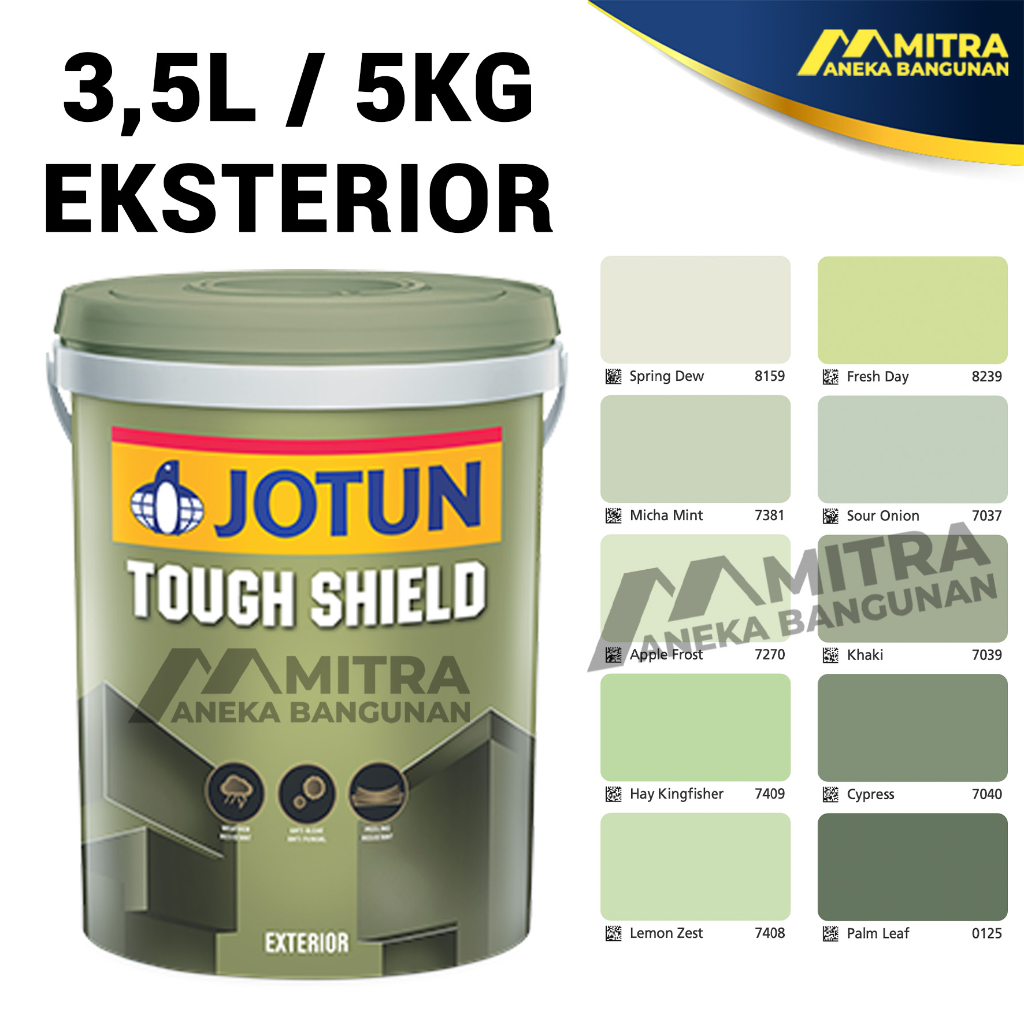 Jual Cat Tembok Eksterior Jotun Tough Shield 35 Liter Sage Green Jotun Exterior Shopee 2355