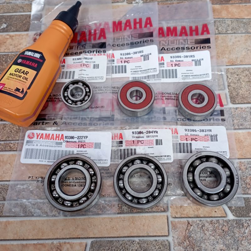 Jual RR bearing laher + Oli gearbox rasio 6set mio m3 mio s mio z fino