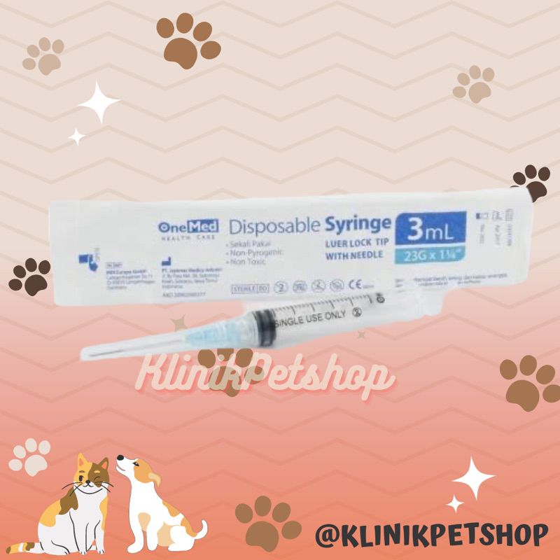 Jual Suntikan 3ml Suntikan Jarum Obat Kucing Anjing Kelinci Steril